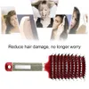 Haarborstels Pro hoofdhuid mas kam comb Hairbrush borstel nylon vrouwen natte krullende de borstel voor salon kappersstylingstylinggereedschap drop levering pr dhuey