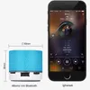 Portabla högtalare Nya mini Portable Bluetooth -högtalare Färgglada LED -ljus USB Cylindrical MP3 Wireless Audio Subwoofer Uppladdningsbar för smartphones D240425