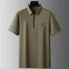 8xl 7xl 6xl 2024 Zomer high -end zakelijke polo shirt heren tops korte mouw rapelheren shirts casual ademende homme 240424