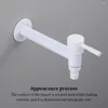 Bathroom Sink Faucets Wall Mounted Faucet Single Cold Tap Outdoor Bibcocks Lightweight Water Taps For Washing Machine White/Short