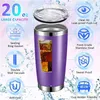 Tumblers 20oz Tumbler Stainless Steel Vacuum Insulated Water Cup With Sealed Lid Double Wall Travel Mug For Ice Drinks Hot Beverage H240425