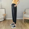 Moderskapsbottnar Nya sommaren Moderskap Harem Pants Spring Autumn Maternity Wear Casual Leggings Simple Solid Color Trousers For PregnancyL2404