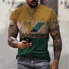 Herr t shirt castrol tryck 3d t-shirts toppar tees korta ärm streetwear överdimensionerad t shirt casual mens kläder