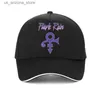 Ball Caps Prince Purple Rain Tour Baseball Hat Fashion Mens Cotton Cool Design Button Hat Adjustable Summer Hat Q240425