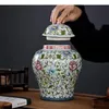 Butelki do przechowywania Kolor szkliwa generalny słoik ceramiczny herbata herbata caddy kosmetyczne pojemniki