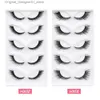 False Eyelashes 1/5/6 pairs of cat eyelashes artificial mink eyelashes wings natural false eyelashes false eyelashes long eyelashes Q240425