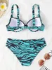 Kvinnors badkläder Push Up Women Swimsuit 2024 Sexig Bikinis Set Baddräkt Summer Brasiliansk Beach Wear Two Pieces Swim Suits Green