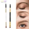 Docolor 5/10pcs White Black Professional Double headed Eyebrow Eyelash Makeup Brushes Thin hair Wholesale Angled Eye brow Brush 240412