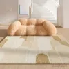 Carpets French Style Living Room Decoration Crème Color Carpet Tapis doux moelleux pour chambre à coucher léger luxe moelleux Mat de sol à la maison