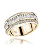 Longrui Light Luxury Fashion 14K Gold Drei Drain Diamond Alternative Ring simping247d2098621
