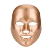 Portable 7 couleurs LED Light Mask Masque LED Thérapie de la peau Masque facial pour les soins de la peau personnels