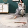 Dywany naśladowanie kaszmirowy okrągły dywan nowoczesny miękki pluszowy salon sofa dywanika sypialnia krzesło komputerowe matka balkon dywan wykuszowy