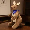 Plux mère fils kangaroo poupée kangaroo souris en peluche jouet girl cadeau en tissu de tissu de tissu en gros