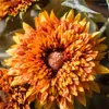 Decorative Flowers 45cm Bear Sunflower Dried Flower Combination Simulation Bouquet Jewelry Floral Art Fake Ornaments Props