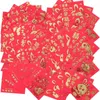 Enveloppe-cadeau Année des enveloppes chinoises de paquet rouge pliant de l'argent du festival du printemps