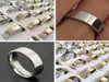 50pcs Wide 6mm Silver Band Ring Comfortfit Quality 316L Stainless Steel Wedding Engagement Ring Men Women Elegant Classic Finger 46774759