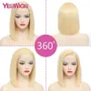 13x4 kurze Bob -Perücken 613 Blonde graue Orange gerade farbige Spitzenfront menschliches Haar Perücken für Frauen Hd transparente Frontalperiere Bobo Haare