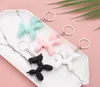 Fashion Creative Cartoon Balloon Dog Keychain Ring Men and Women Couple Key Chain Sac Pendentif 6 Colors8978764