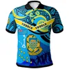 Polo's voor herenmode Tuvalu Polynesisch patroon Polo shirt Men 3d print Coat of Arms Korte mouwen