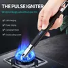 Оптовая многофункциональная электрическая зажигалка USB ARC LIGHER для барбекю Candle Cigarette Black Candle Lighters