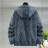 Męska kurtka Hip Hop Windbreaker Fashion Dżins Blue Coats Men Men Women Streetwear Płaszcz Obip Hip Hop Jacki Wysokiej jakości 7xl