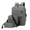 Backpack 3 -częściowy zestaw laptopów męskich plecak