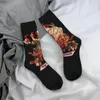 Meias masculinas compressão de iogue retro harajuku cthulhu mitologia bilhões de esferas brilhantes Hip Hop Casual Casual Sock