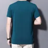 Polos da uomo Summer Mens T-shirt Tops Ice Silk Tops Uomo Caseve Short Casual Fashi