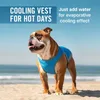 Benepaw Durable Dog Cooling Vest Summer Adjustable Breathable Mesh Evaporative Cool Pet Clothes Reflective Strips Puppy Jacket 240423