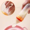 Feeding Squeezing Feeding Bottle Silicone Newborn Baby Training Rice Cereal Food Spoon Supplement Feeder Safe Useful Tableware For Kids