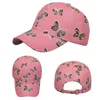 Ball Caps Summer Trendy Snapback Kobiety Butterfly Druku