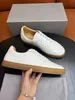 Branda elegante masculino Moony Sneaker Shoes Stripe White Black Leather Comfort Retor