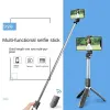 Sticks Xiaomi Selfie Selfie Stick Bezprzewodowy Bluetooth Zdalny przenośny statyw z wypełnieniem Light Showter Reciote Control Uchwyt telefonu