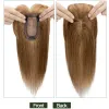 Toppers Choices riches 7x13cm Human Hair Toppers Mécanisme de base en soie Perrues Clipt dans les extensions de cheveux pour femmes Pièces de cheveux naturels