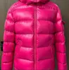 Dames heren klassiek down jassen winter puffer jassen topkwaliteit ontwerper parka dames casual jas unisex bovenkleding warme veerjack kleding roos rood