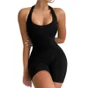 Slim Fit One-Piece Solid Color High Elastic Bodycon Jumpsuit Activity Streetwear 240424