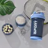 500 ml 3layer Sports Water Bottel Protein Shaker Travel Outdoor Portable Falproofing Drinkware Plastic My Brink A GRATUIT 240418