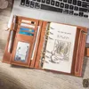 Yiwi Creative Leather Notebook A5 A6 Lose Leaf Spiral Diary Kawaii Notebooki i Jourals Cute Agenda Planner