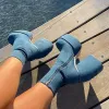 Buty 2023 Krótkie buty jesienne zimowe palec palców damskie buty dżinsy dżinsy buty botki botki botki białe damskie botki