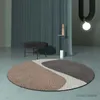 Mattor Nordiska abstraktion Runda mattor för vardagsrumsdekoration Tonåring Hemma som inte slår mattor