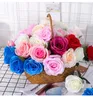 Fiori decorativi 1pc/5pcs vasi artificiali di rosa di seta per decorazioni per la casa decorazione per matrimoni bouquet lunghi regali di San Valentino falsi