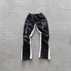 Aesthetic Men Women pants 90s vintage clothes streetwear kpop dance oversize hi-po hight street Campus Wear elasticated lanyard 240425