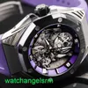 AP Crystal Wrist Watch 26620LO ROYAL OAK Concept Floating Tourbillon Dial 42mm Automatic Mechanical Watch