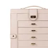 Caschetti per gioielli Organizzatore Box Organizzatore di grandi dimensioni Accessori a specchio a specchio Custodia per le collane