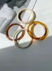 Bangle 2024 Vintage Resin Acrylic Geometric Irregular Square Faceted Bangles Elegant Style Bracelet For Women Jewelery Gifts