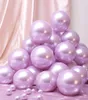 Décoration de fête 100pcs Set 5 pouces clair violet 50pcs ballons de ballon en latex pour l'anniversaire