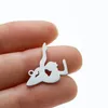 Charms 5pcs / lot gymnaste Sports en acier inoxydable pour filles collier de bijoux pendentif bijoux bricolage borde