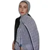 Hijabs 2024 Nieuwe print Keffiyeh SCARF Lange chiffon Gedrukte Palestina Keffiyeh sjaal SjaBaB Moslim dames sjaal 185*70cm D240425