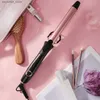 Curling Irons KIPOZI professional curling iron for 25mm and 30mm hair instant heating for 60Min automatic closing safety curler LCD digital display Q240425