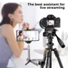 K F Concept 64inch162cm Video Tripod Lightweight Aluminum Tripods for Pography Live Streaming DSLR Camera Phone Holder Stand 240418
